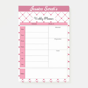 Teacup Cuties _ Weekly Planner Post-it Notes