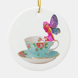 Teacup Fairy, Flower Fairy, Fairy Gifts, Ceramic Ornament