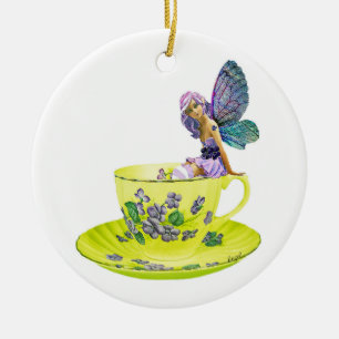 Teacup Fairy, Flower Fairy, Fairy Gifts, Fairy, Ceramic Ornament