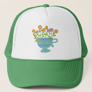 Teacup Full of Blooms Trucker Hat
