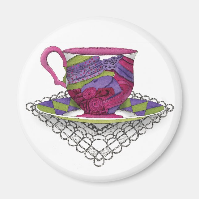 Teacup Hats Magnet (Front)