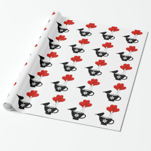 Teacup of Hearts Wrapping Paper