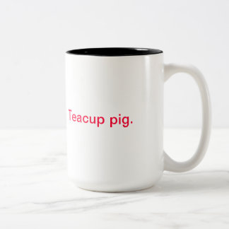 Teacup pig Two-Tone coffee mug