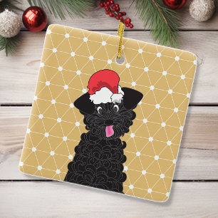 Teacup Poodle Christmas Pet Ornament
