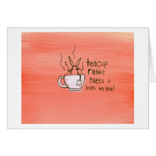 Teacup Rabbit Takes a Bath. In Tea!