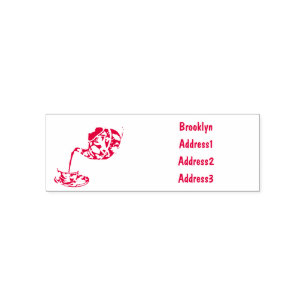 Teacup set cartoon illustration self-inking stamp