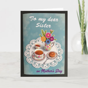 Teacup Sister Mothers Day Card