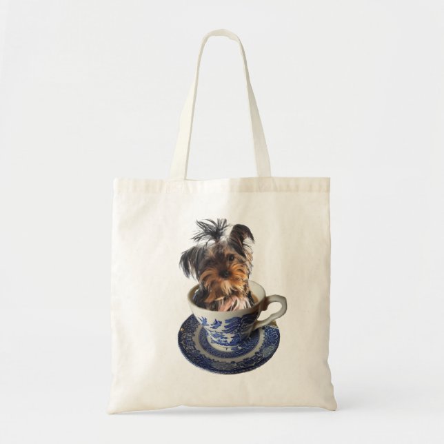 Teacup Terrier Tote Bag (Front)