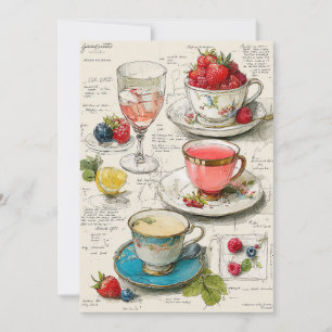 Teacup Whimsy   Whimsical Sips Invitation