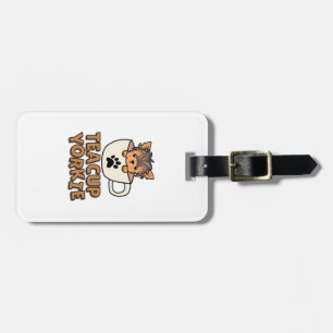 Teacup Yorkie puppy Luggage Tag