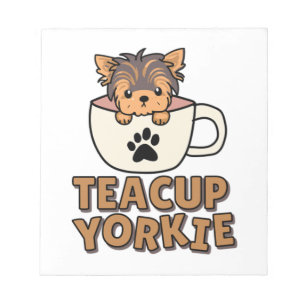 Teacup Yorkie puppy Notepad