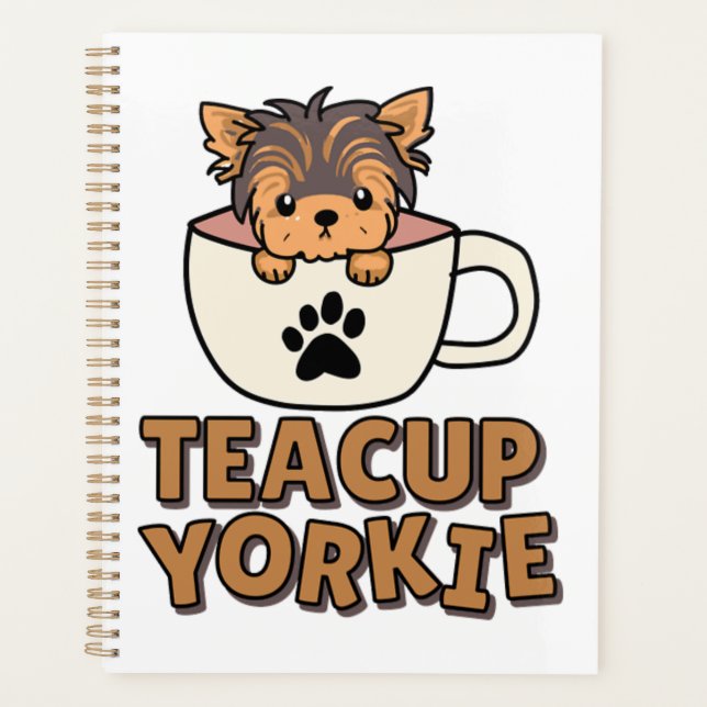 Teacup Yorkie puppy  Planner (Front)