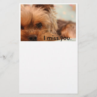 Teacup Yorkshire Puppy Stationery