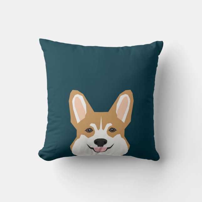 Teagan - Pembroke Welsh Corgi Dog Cushion (Front)