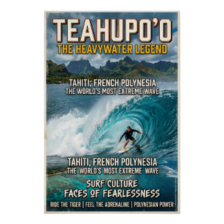 Teahupo'o, Tahiti Poster