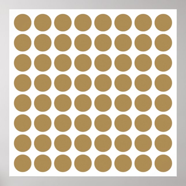 Teak Neutral Dots Poster (Front)