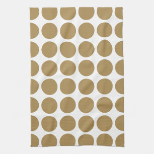 Teak Neutral Dots Tea Towel