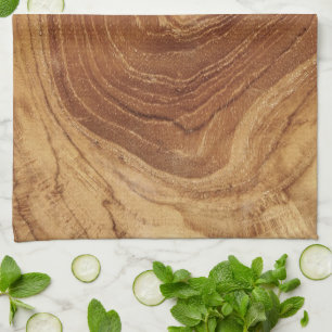 Teak Rustic Wood Grain Nature Wooden Photo Kitchen Tea Towel