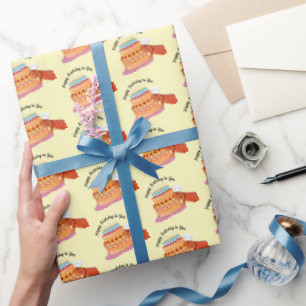 Teak the Birthday Beardie (Bearded Dragon) Wrapping Paper