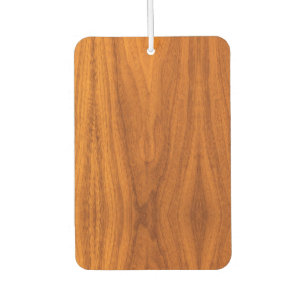 Teak Veneer Wood Grain Style Car Air Freshener