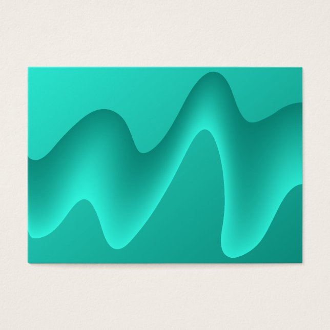 Teal Abstract Design Image. (Front)