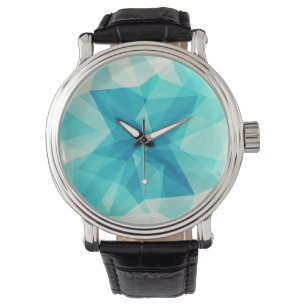 Teal Abstract Design Watch