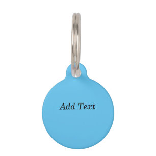 Teal Add Text Custom Template Pet Tag