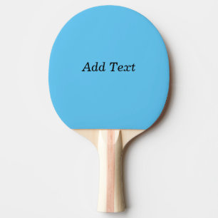 Teal Add Text Custom Template Ping Pong Paddle
