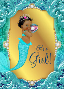 African American Mermaid Baby Shower Gifts On Zazzle Au