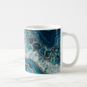 Teal Agate Coffee Mug