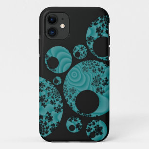 Teal and black iPhone 11 case