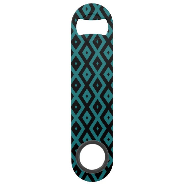 Teal and black diamond pattern (Front)
