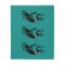 Teal And Black Kokopelli Southwest Design