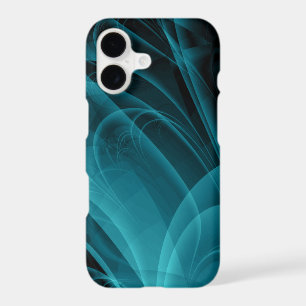 Teal and Black Smokey Texture Background