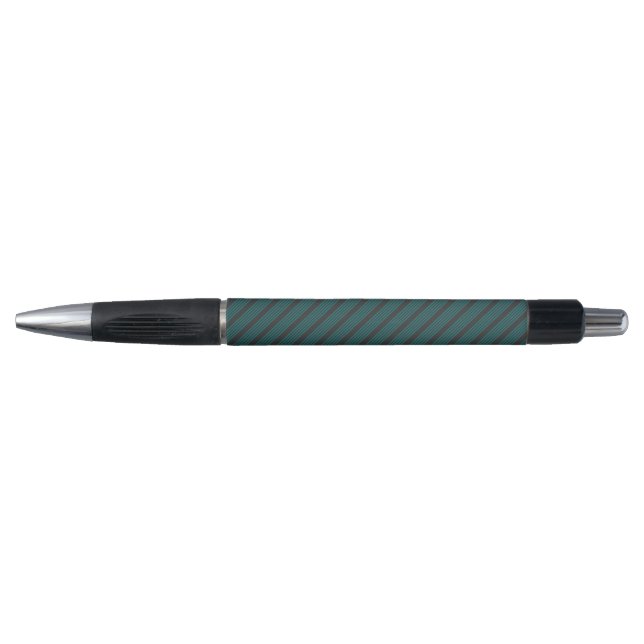 Teal and charcoal five stripe pattern (Front)