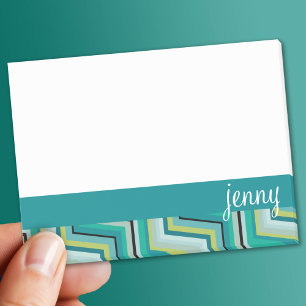 Teal and Green jenny Post-it Notes
