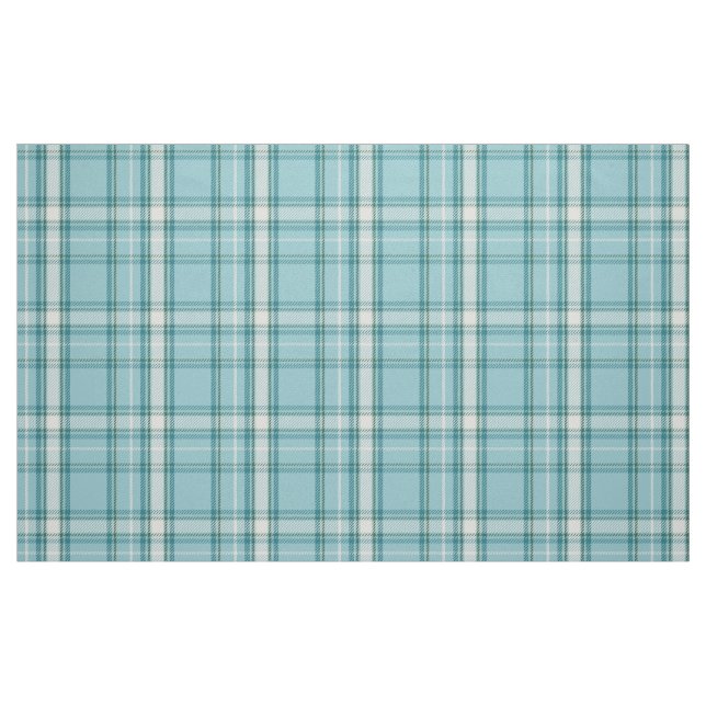 Teal and Green Plaid Tartan Fabric (Fat Quarter)