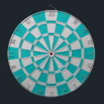 Teal And Grey Dartboard<br><div class="desc">Teal And Grey Dart Board</div>