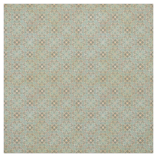 Teal and Grey Knit Pattern Fabric (Swatch)