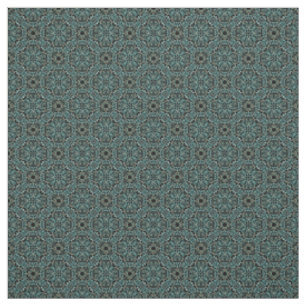 Teal and Grey Knit Pattern Fabric