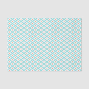Teal and Orange Ethnic Tribal Ikat Pattern Tissue Paper