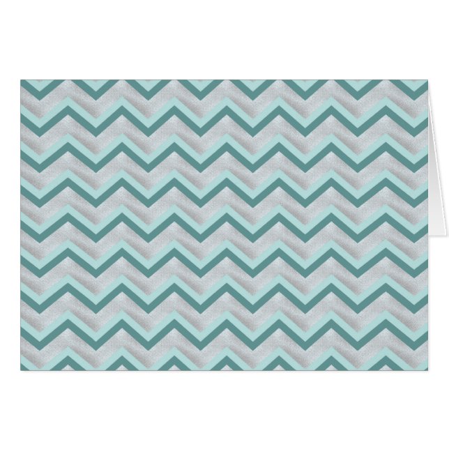Teal and Pearls ZigZag (Front Horizontal)