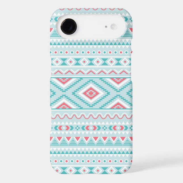 Teal and Pink Aztec Tribal Pattern Case-Mate iPhone Case (Back)