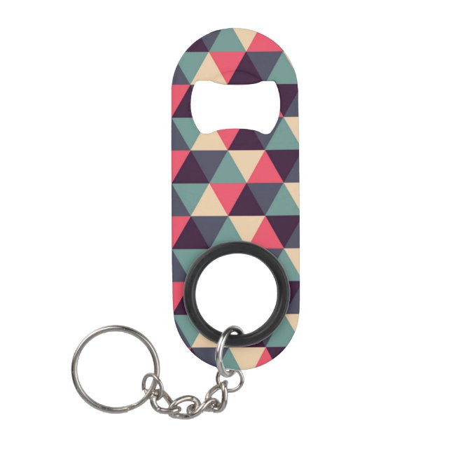 Teal And Pink Triangle Pattern (Front)