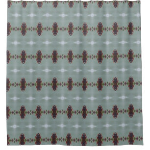 Teal And Plum Shower Curtain