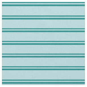 Teal and Powder Blue Striped Pattern Fabric