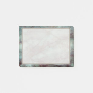 Teal and Purple Fluorite Marble Post-it Notes