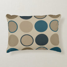 Teal and Toupe Circles 