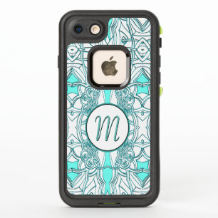 Teal and Turquoise Monogrammed