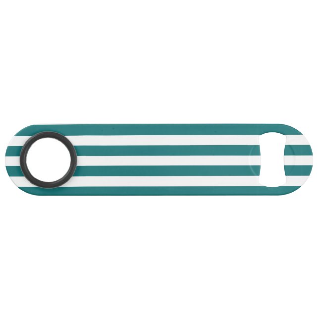 Teal and white candy stripes (Back Horizontal)